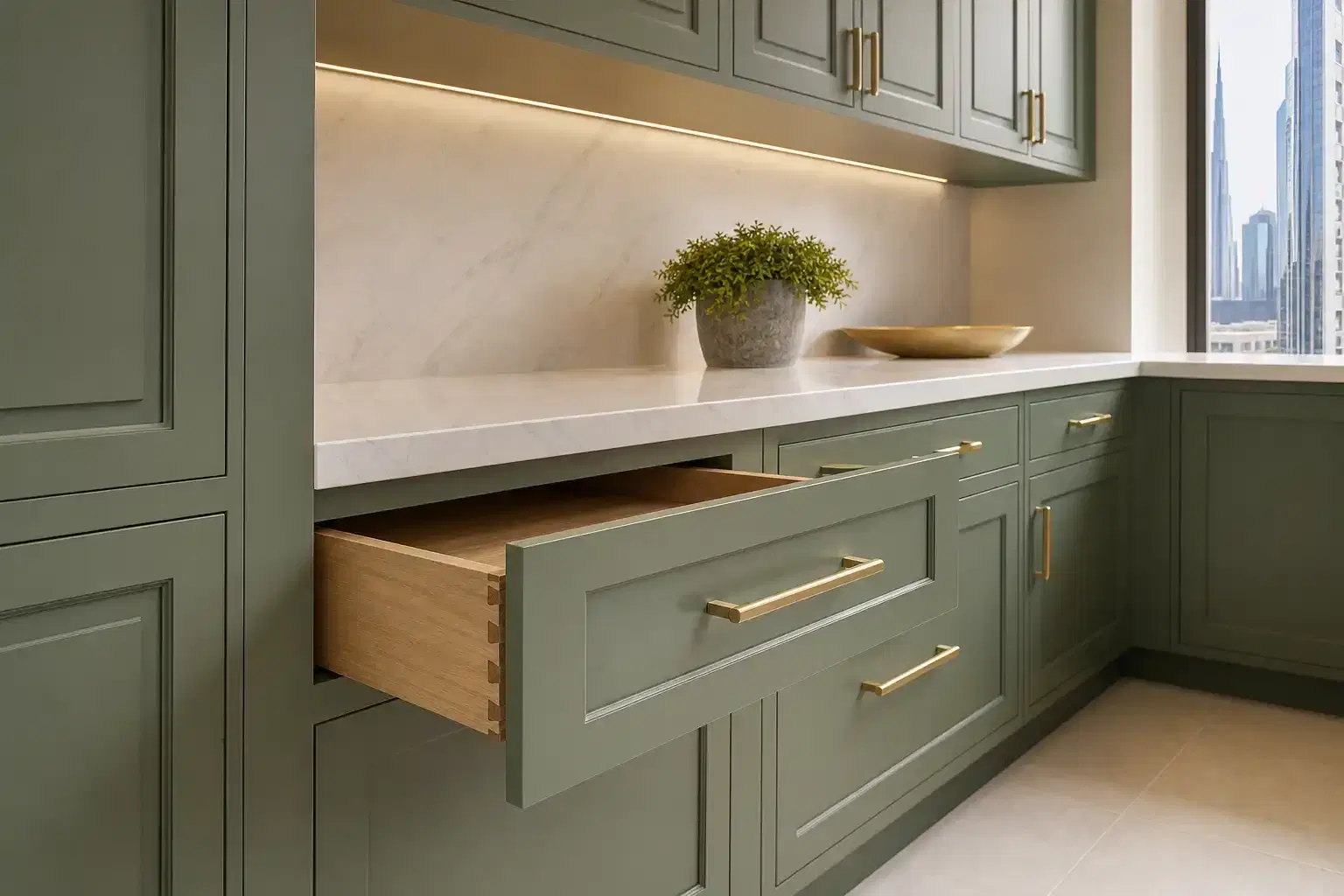 Kitchen cabinets in Dubai